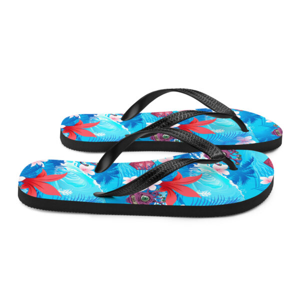 Beholder Hawaiian Print Flip-Flops - Image 6